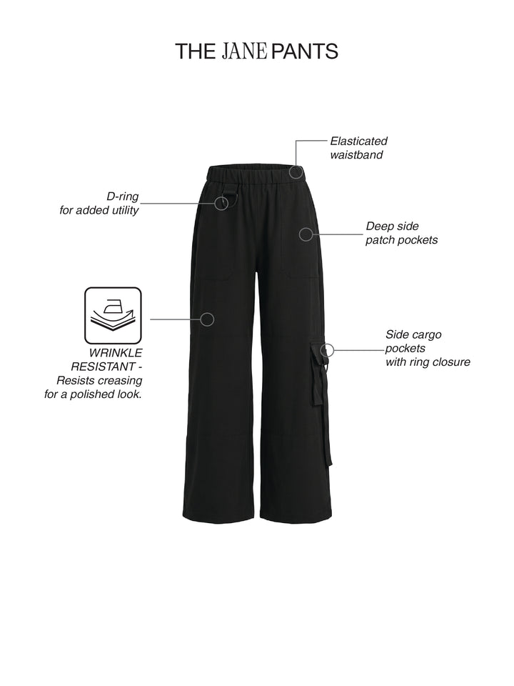 Fila Women Black Jane Cargo