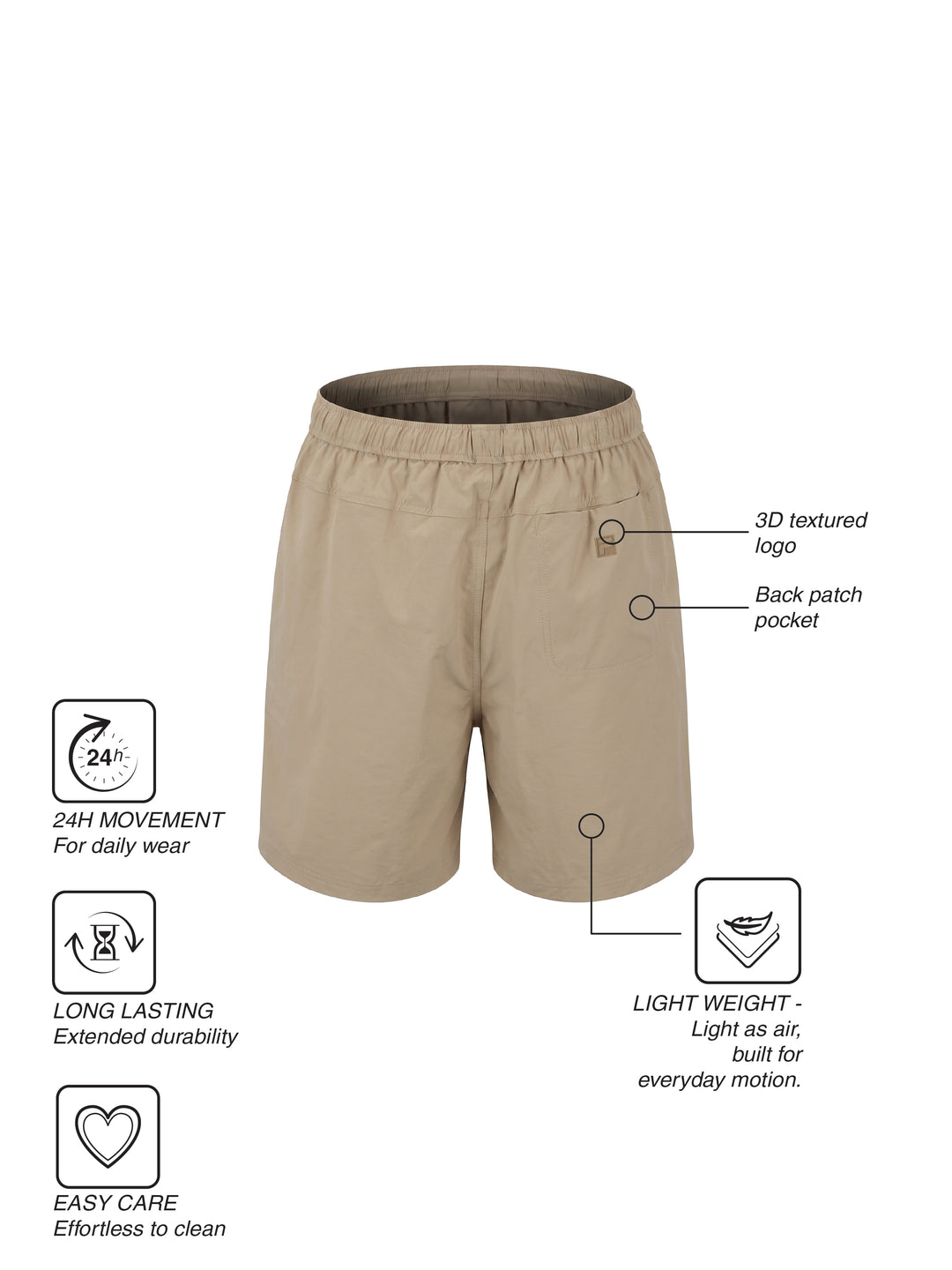 Fila Men Beige Connors Shorts