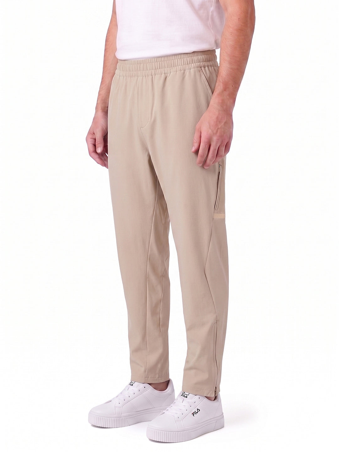 Fila Men Beige Feder Track Pants