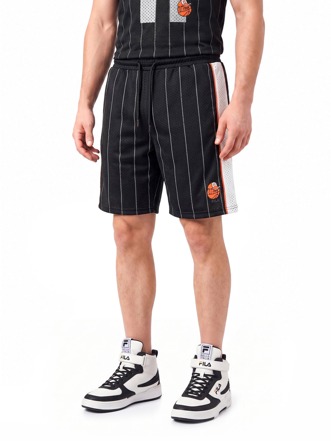 Fila Unisex Black Barkley Shorts