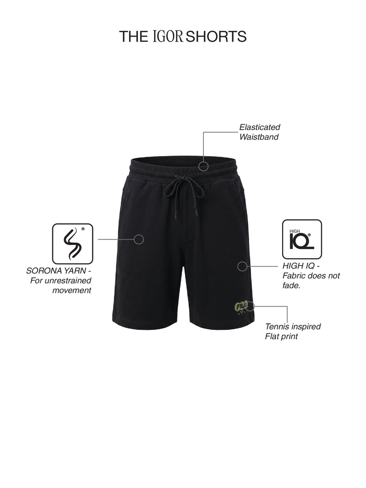Fila Men Black Igor Shorts