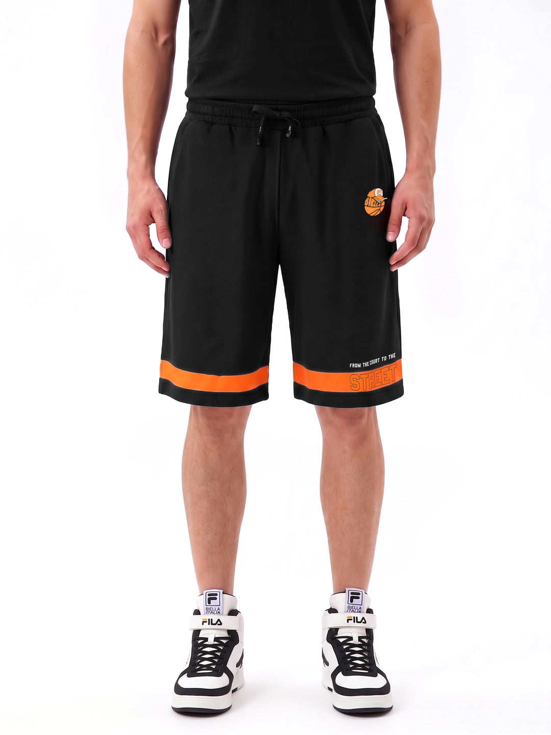 Fila Unisex Black Fames Shorts