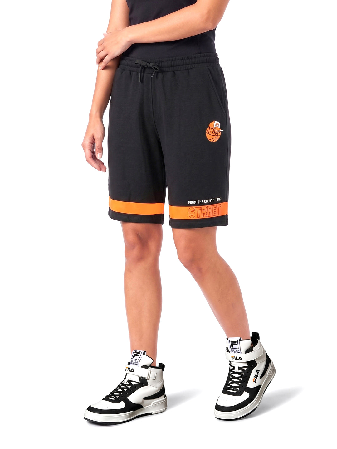 Fila Unisex Black Fames Shorts