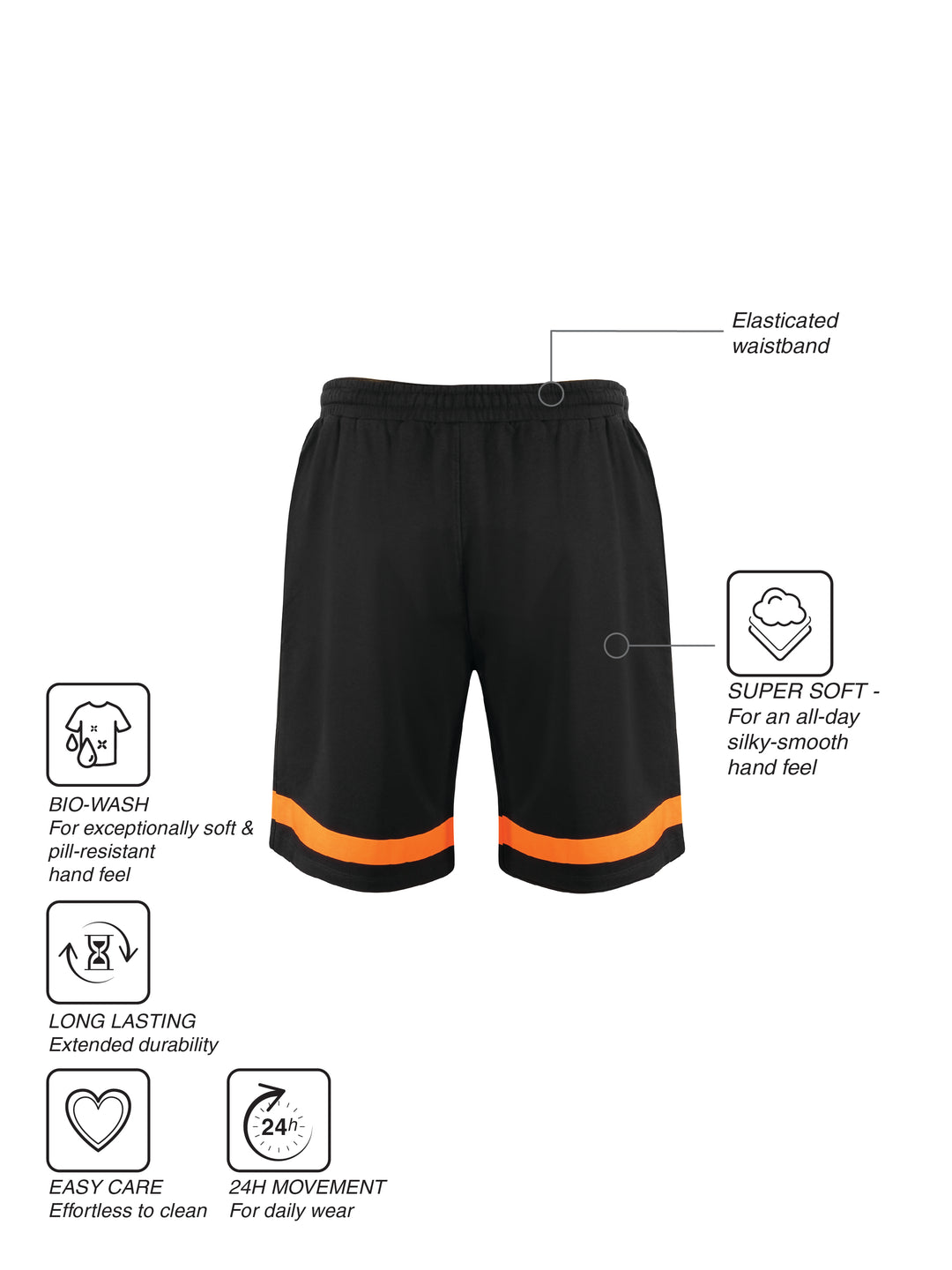 Fila Unisex Black Fames Shorts