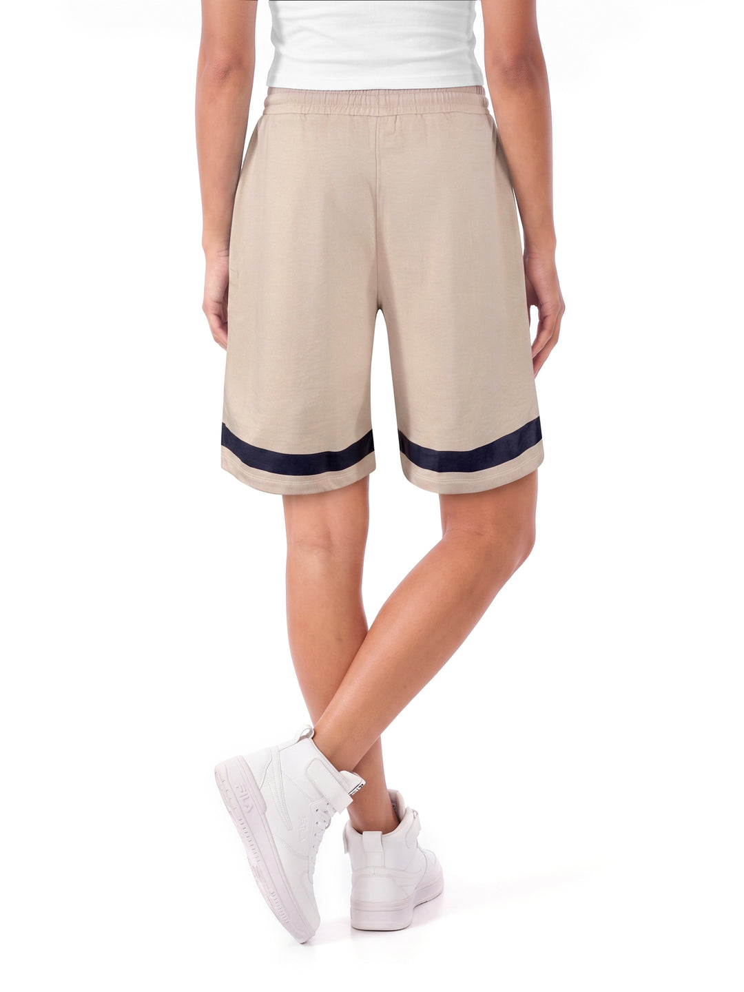 Fila Unisex Beige Fames Shorts