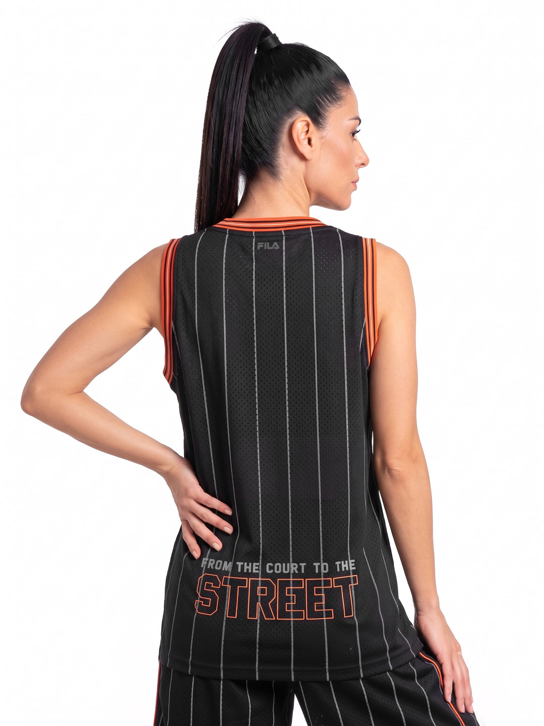 Fila Unisex Black Walt Sleeve Less Tank