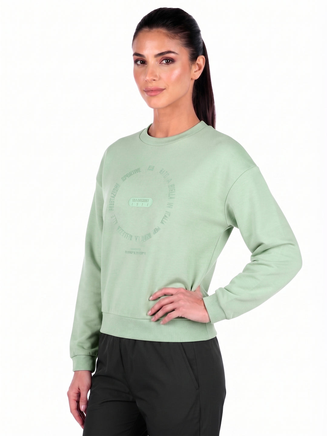 Fila Unisex Iceberg Green Bass Sweatshirt