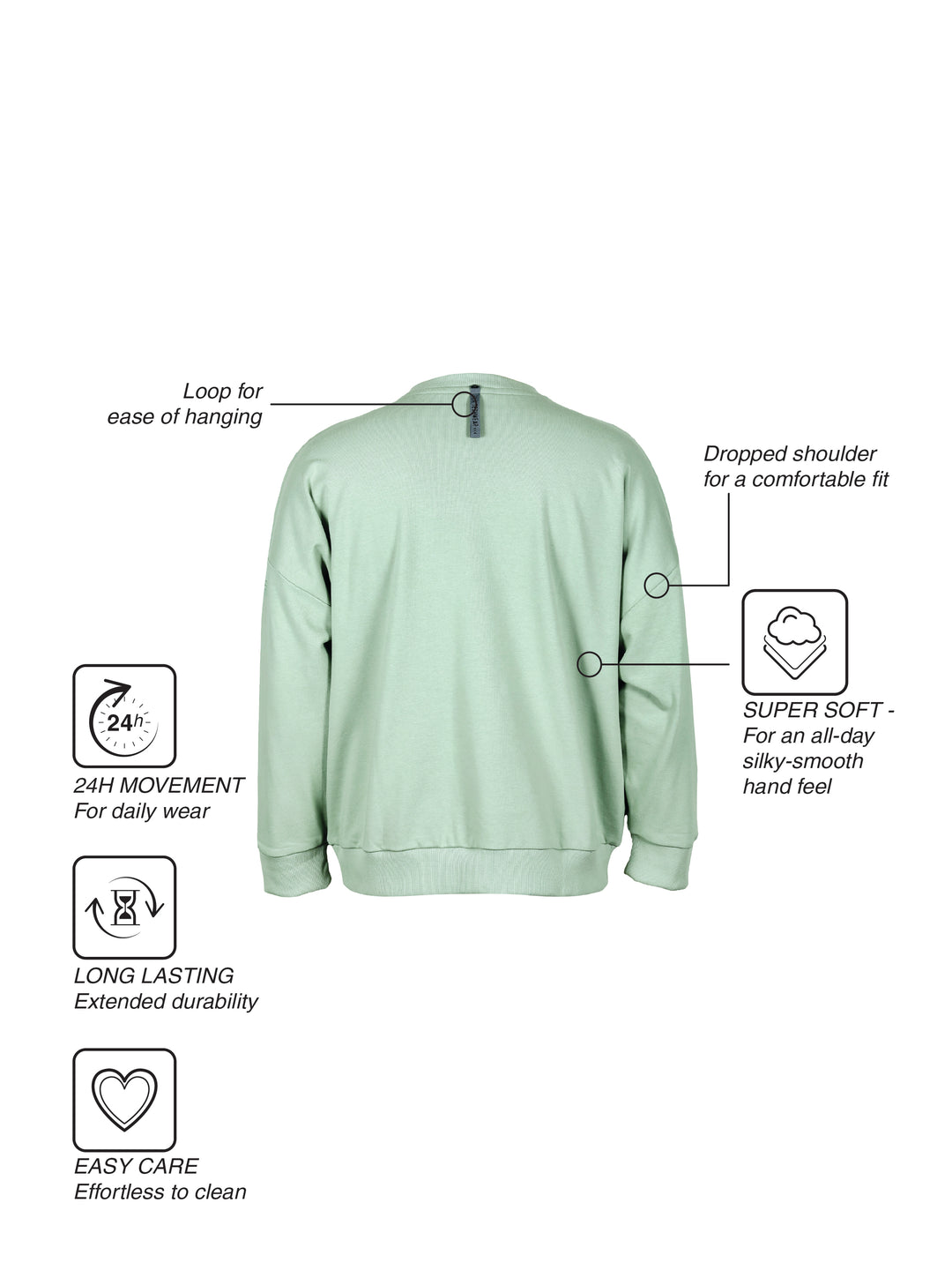 Fila Unisex Iceberg Green Bass Sweatshirt