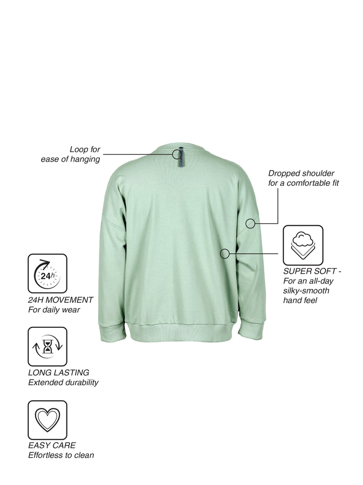 Fila Unisex Iceberg Green Bass Sweatshirt