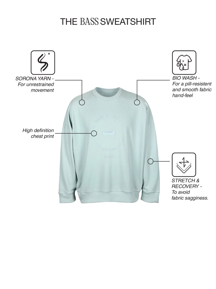Fila Unisex Blue Bass Sweatshirt