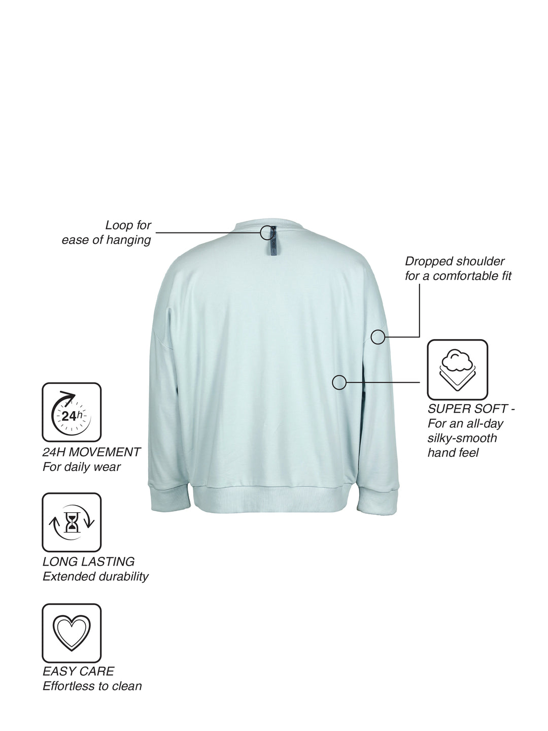 Fila Unisex Blue Bass Sweatshirt