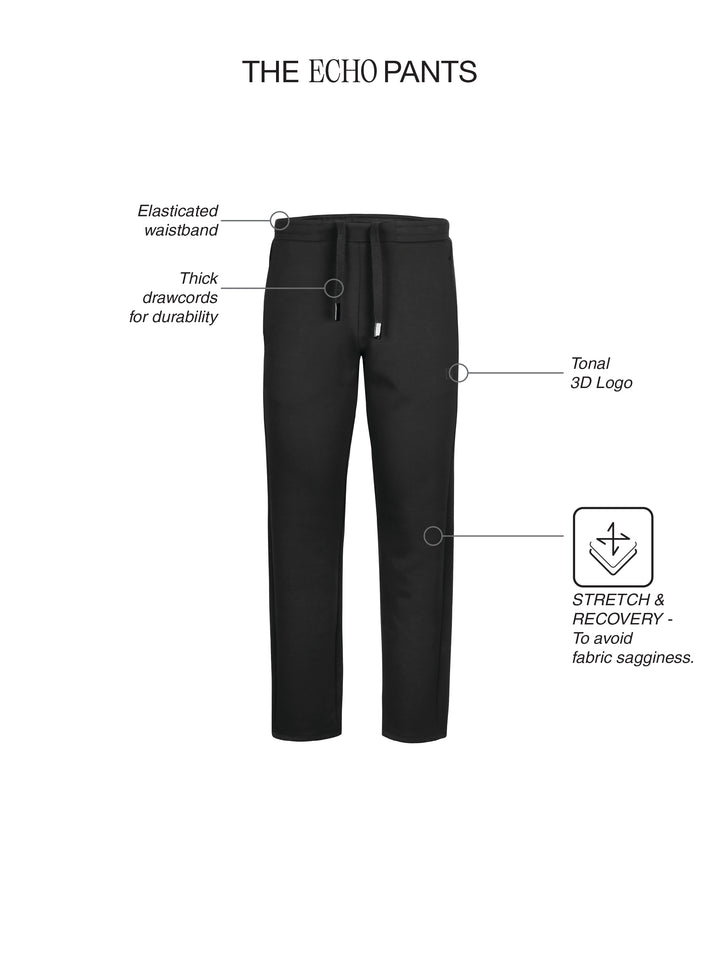 Fila Men Black Echo Knit Pants