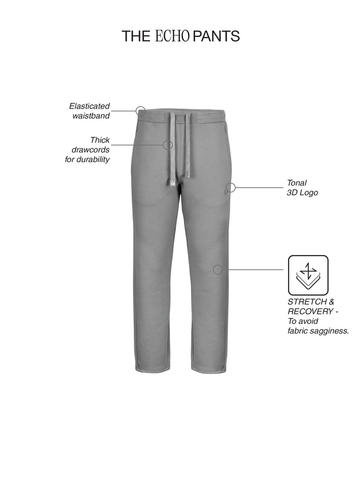 Fila Men Grey Echo Knit Pants