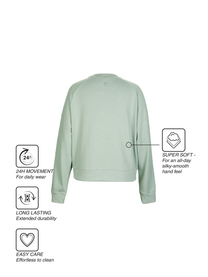 Fila Women Iceberg Green Aemi Sweatshirt