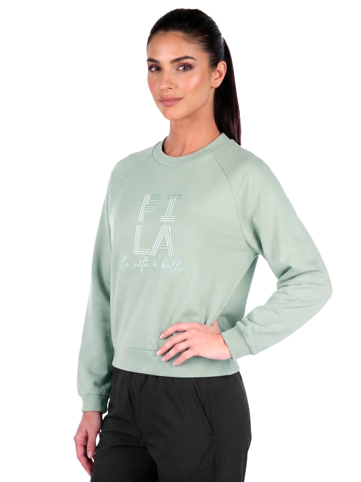 Fila Women Iceberg Green Aemi Sweatshirt