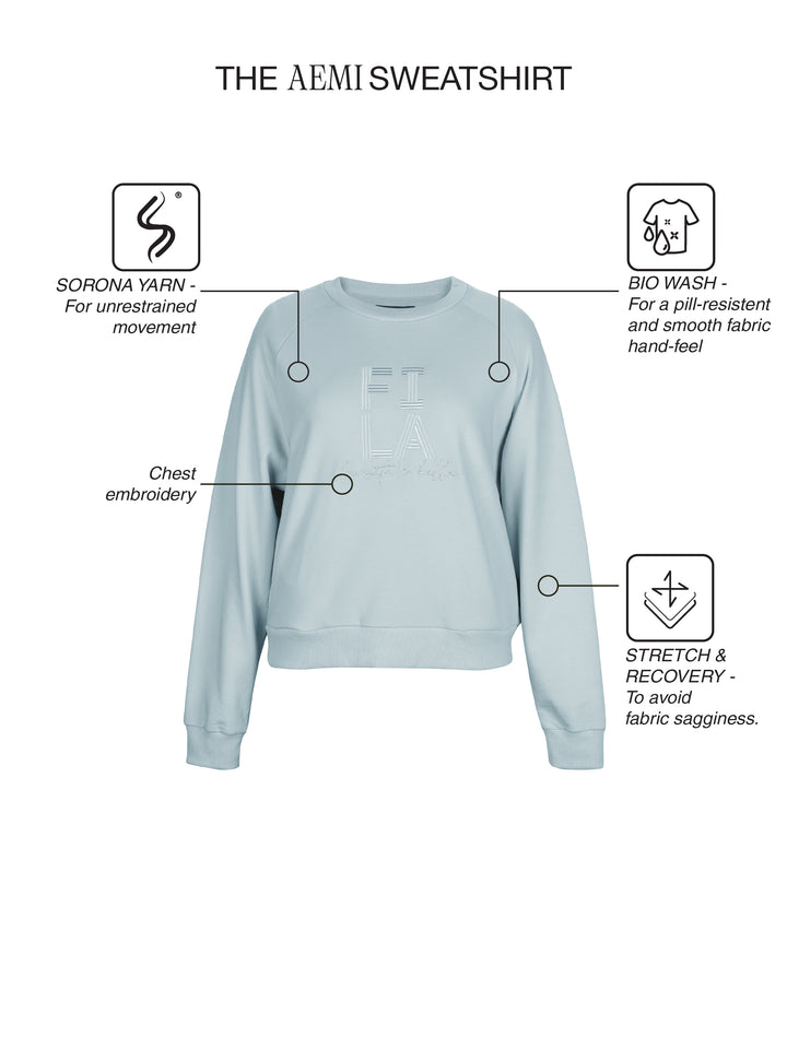 Fila Women Blue Aemi Sweatshirt