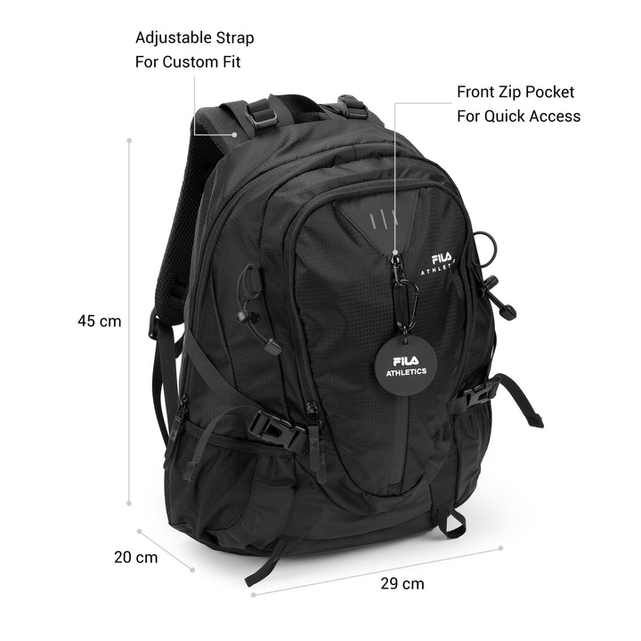 Fila Unisex Black Sanders Backpack