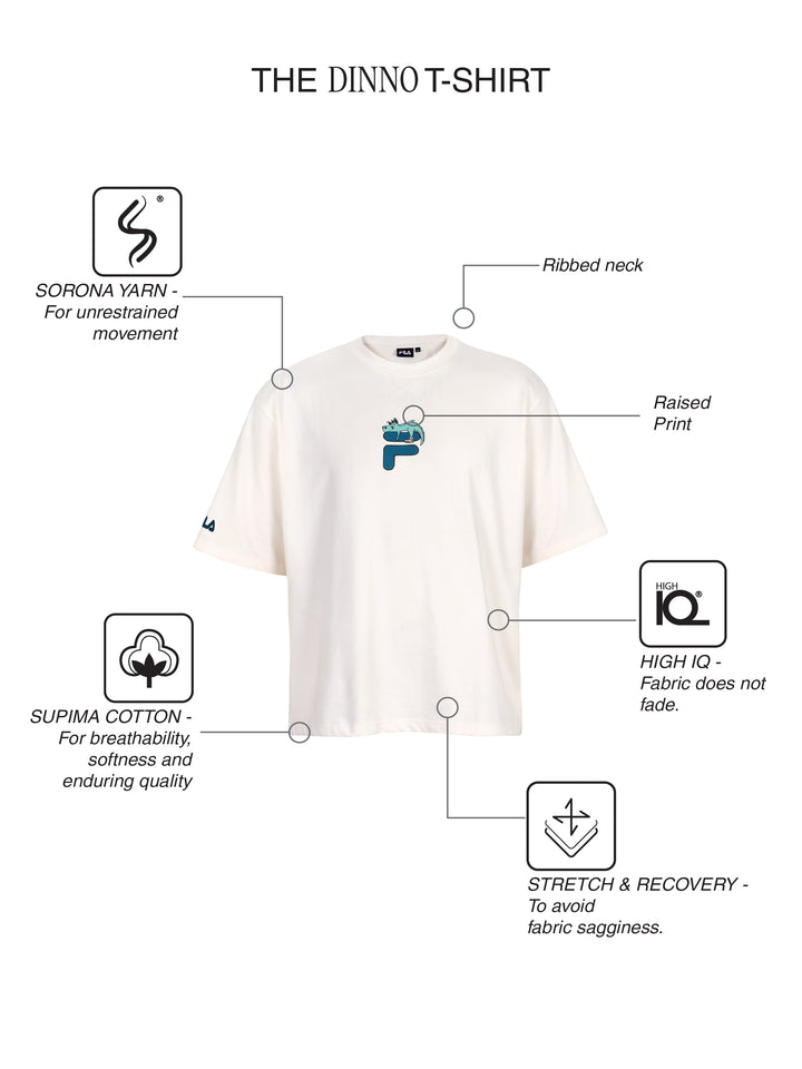 Fila Men Gardenia Dinno Knitted Tee Shirt