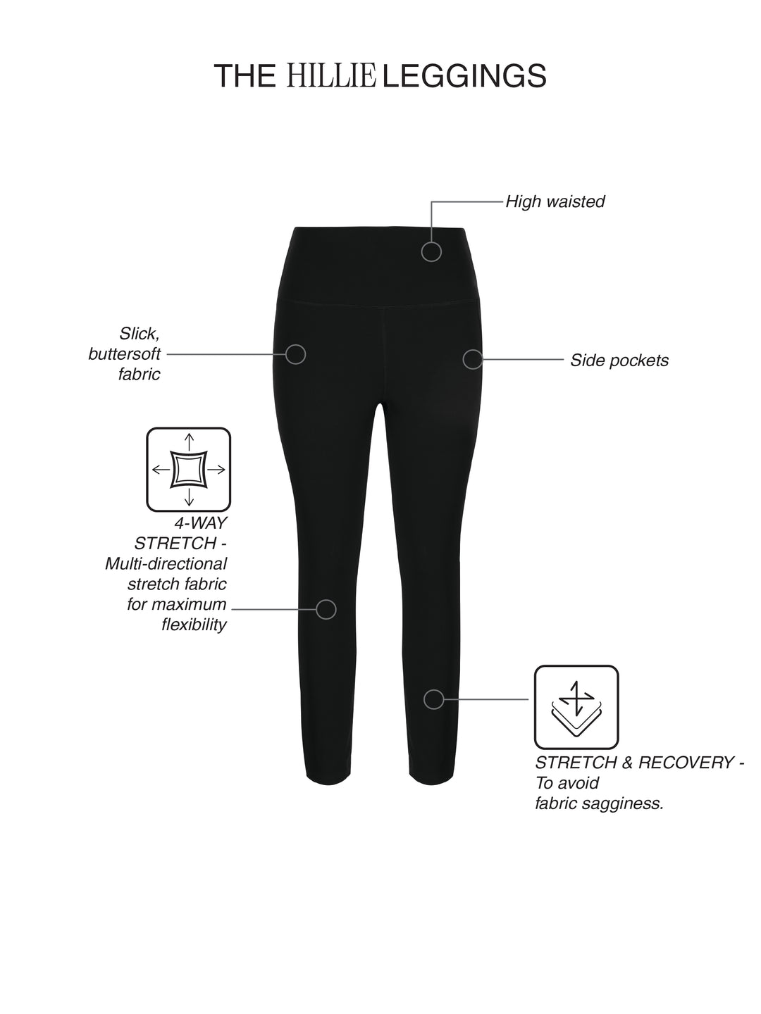 Fila Women Black Hillie Legging
