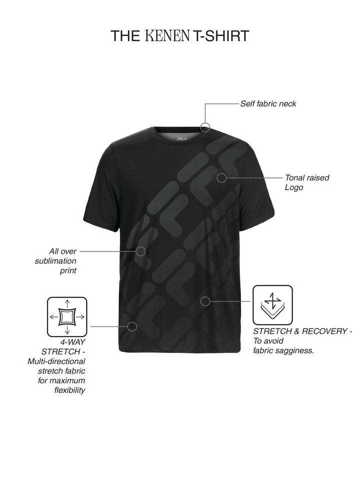Fila Men Black Kenen T-Shirt