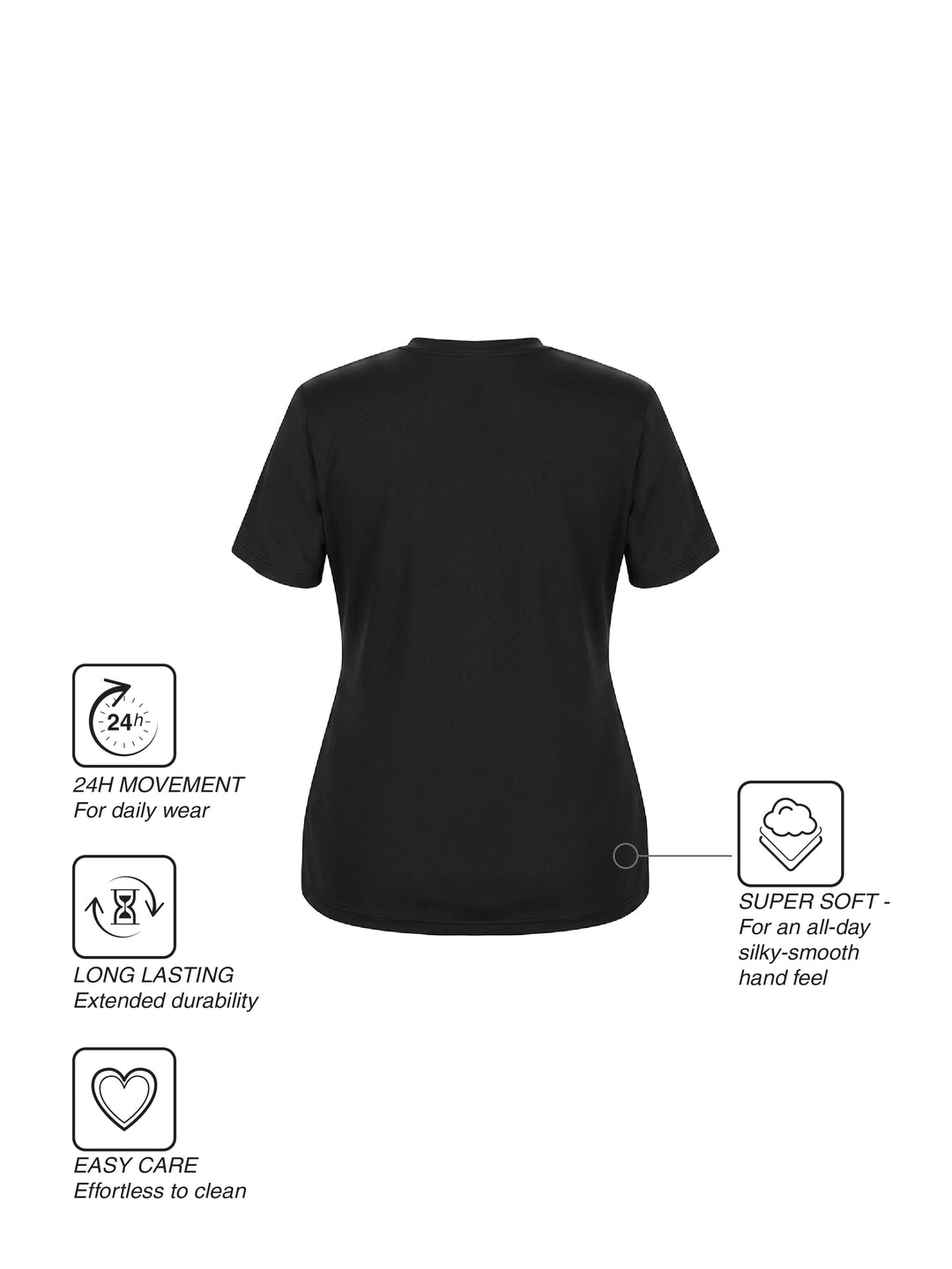 Fila Women Black Emon T-Shirt