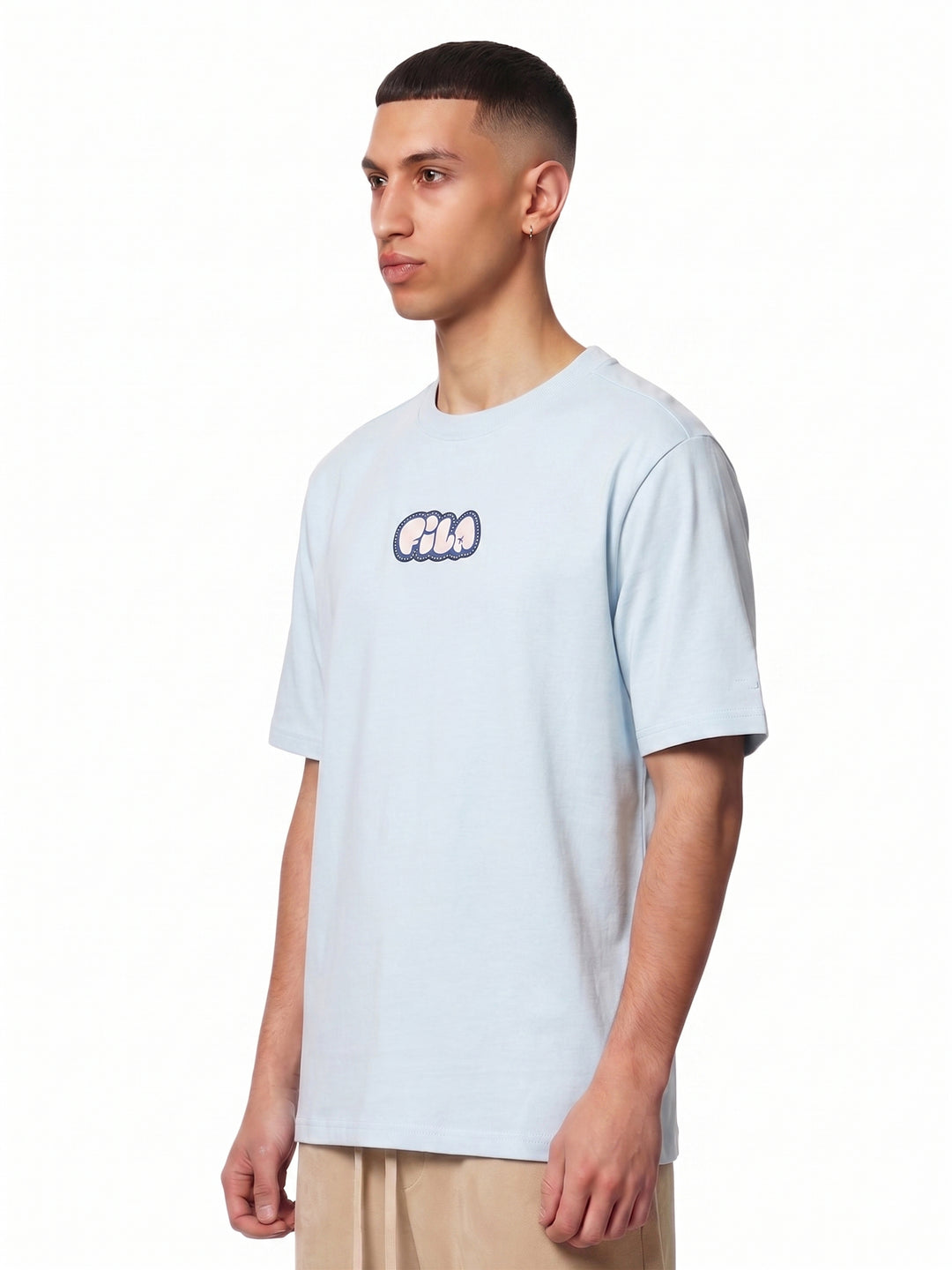 Fila Men Ice Blue Dolce Graphic T Shirt