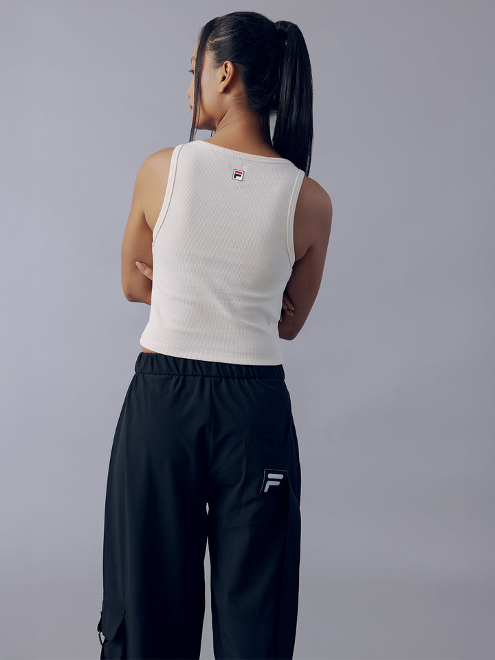 Fila Women Off White Tracey Sleeveless Tank Top