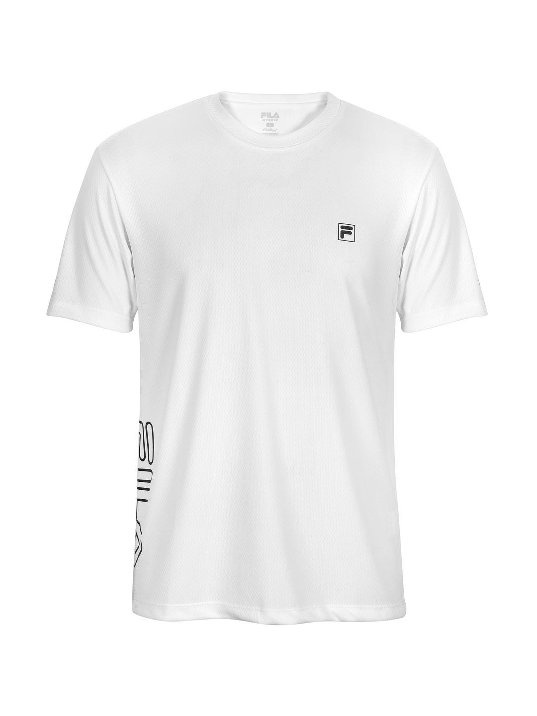 Fila Men White Picco Tee Knitted Tee Shirt