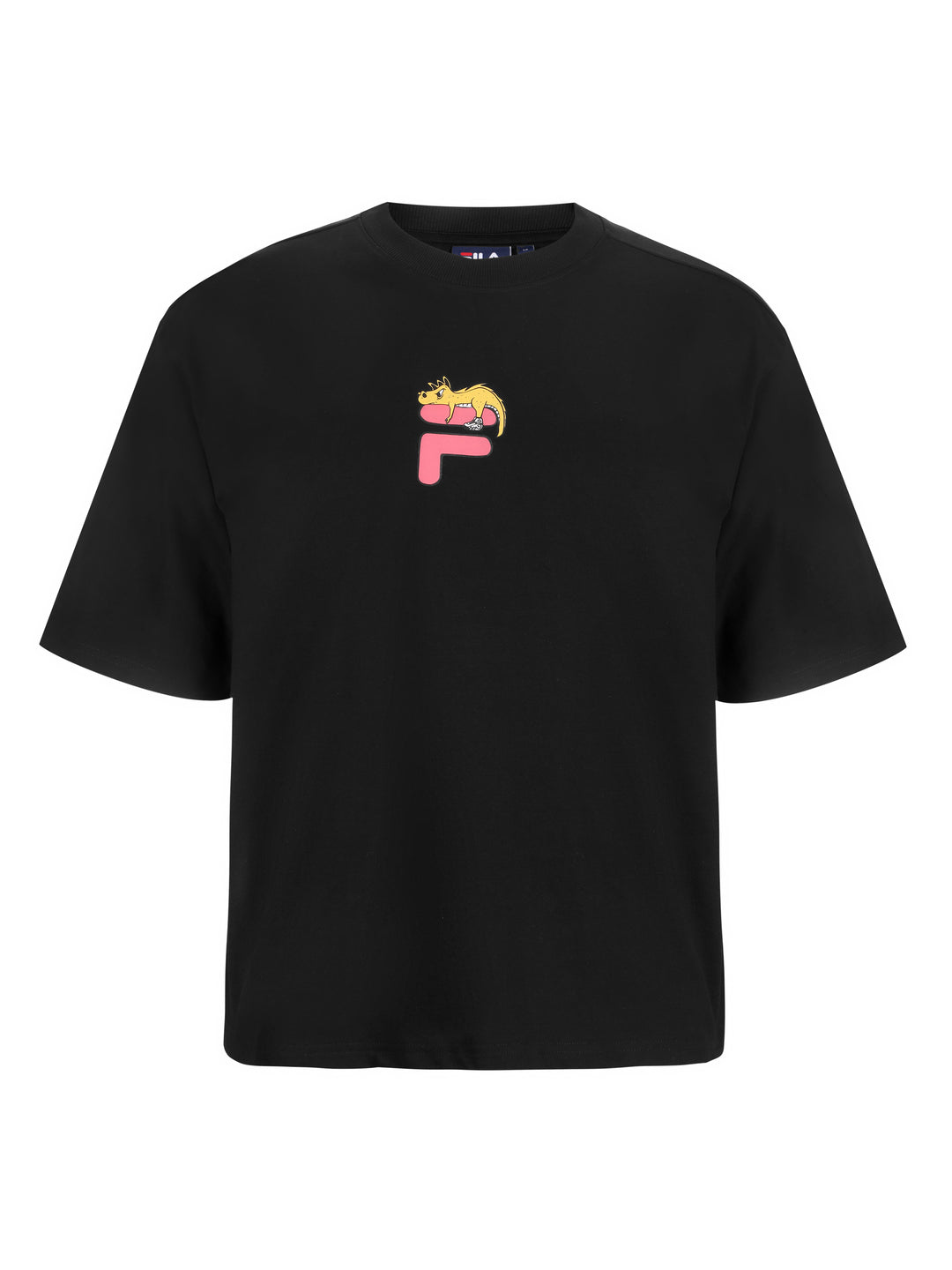 Fila Men Black Dinno Knitted Tee Shirt