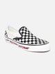 Checker Board White Unisex Slip on