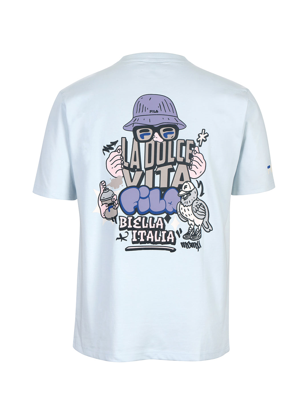 Fila Men Ice Blue Dolce Graphic T Shirt