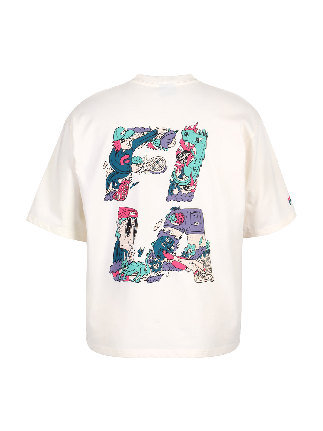Fila Men Gardenia Dinno Knitted Tee Shirt