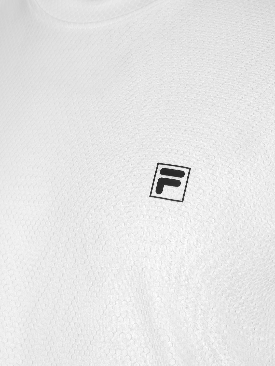 Fila Men White Picco Tee Knitted Tee Shirt