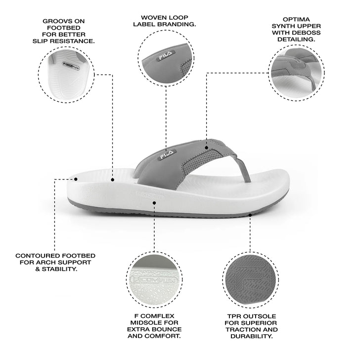 Fila Men Grey Ario Dual Thong