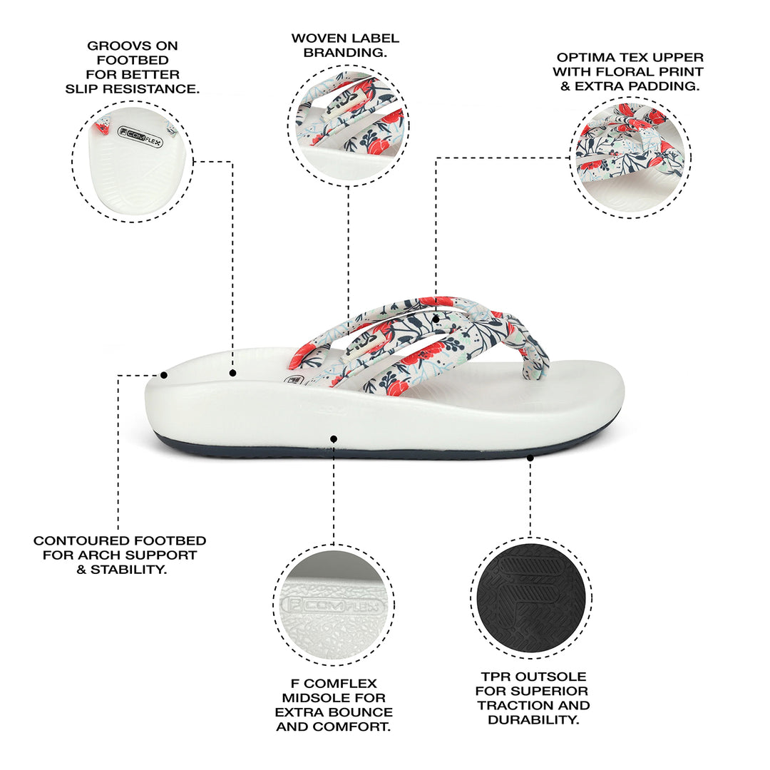 Fila Women Beige Ario Kini Slippers