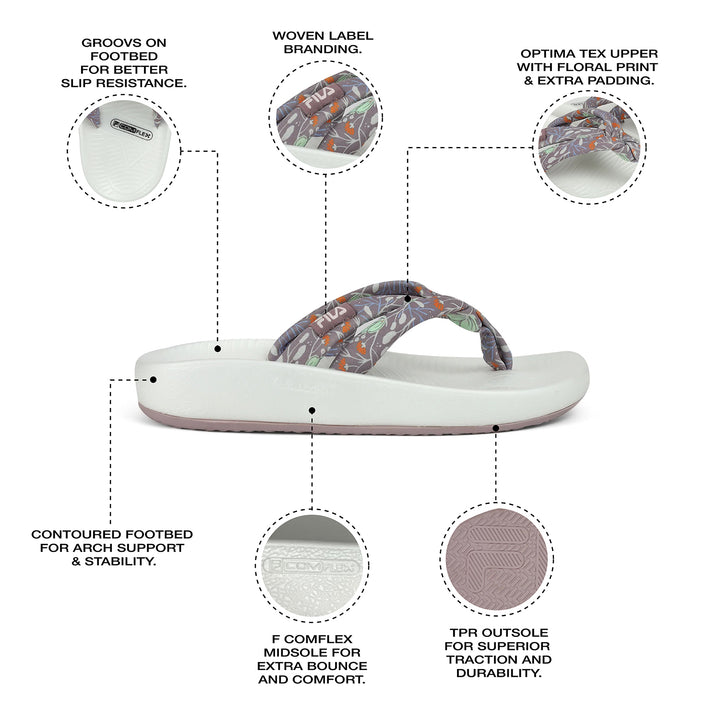 Fila Women Purple Ario Kini Slippers