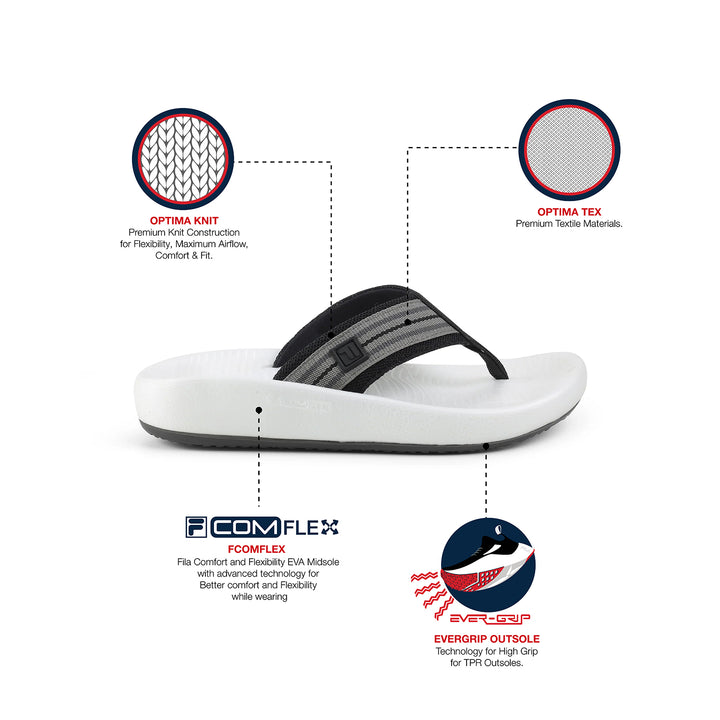 Fila Men Grey Ario Mel Thong