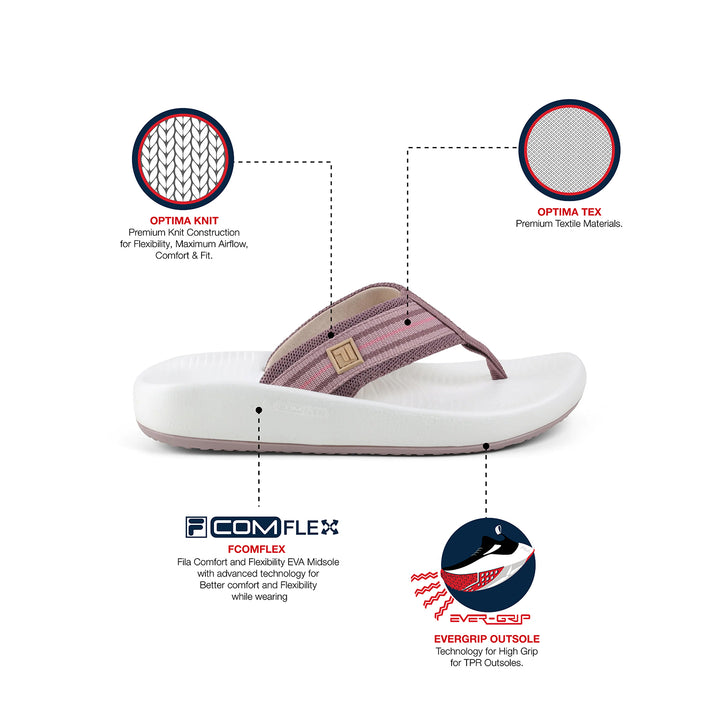 Fila Women Purple Ario Mel Thong