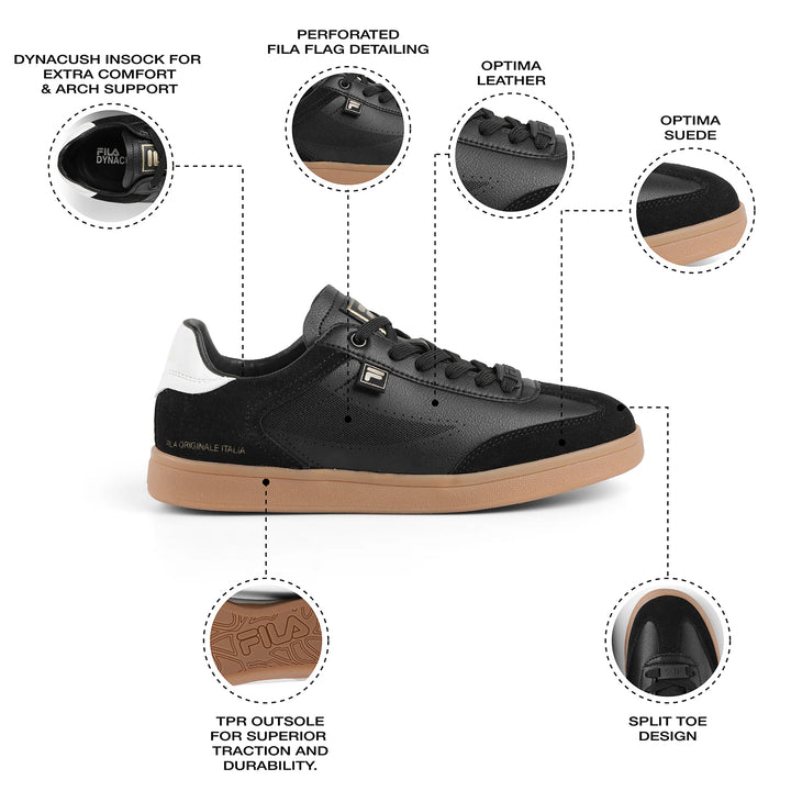 Fila Men Black Asher Suede Shoes