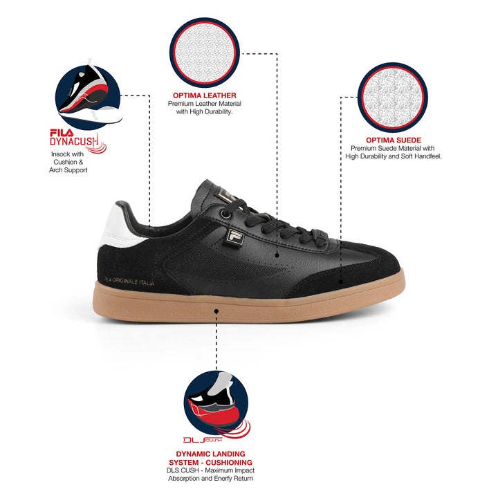 Fila Men Black Asher Suede Shoes