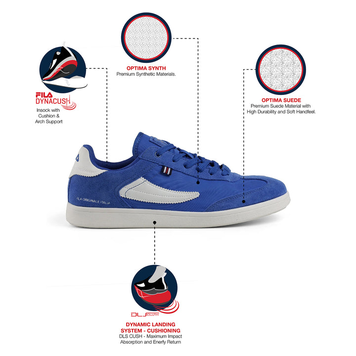 Fila Men Blue Asher Textile Shoes