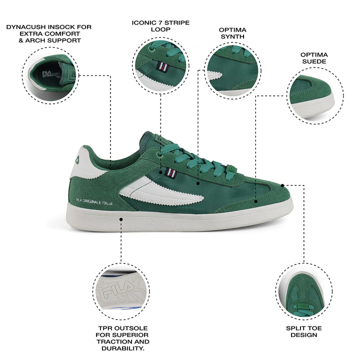 Fila Women Green Asher Textile Shoes