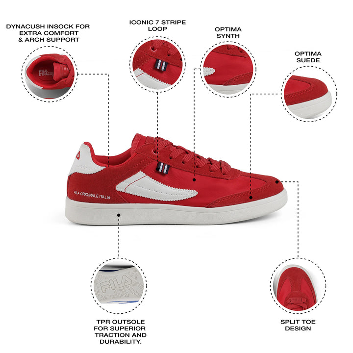 Fila Women Red Asher Textile Shoes