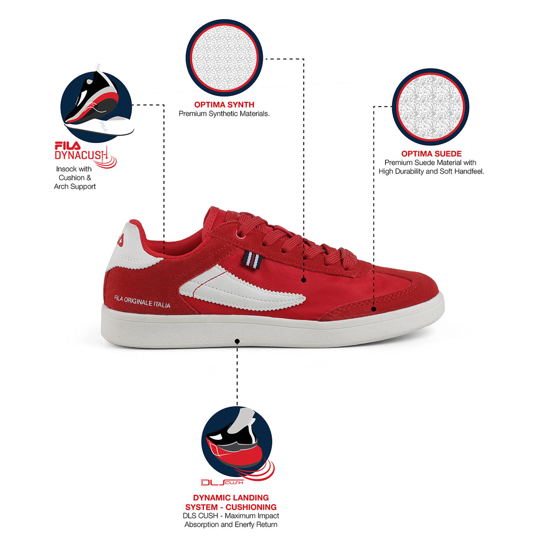 Fila Women Red Asher Textile Shoes