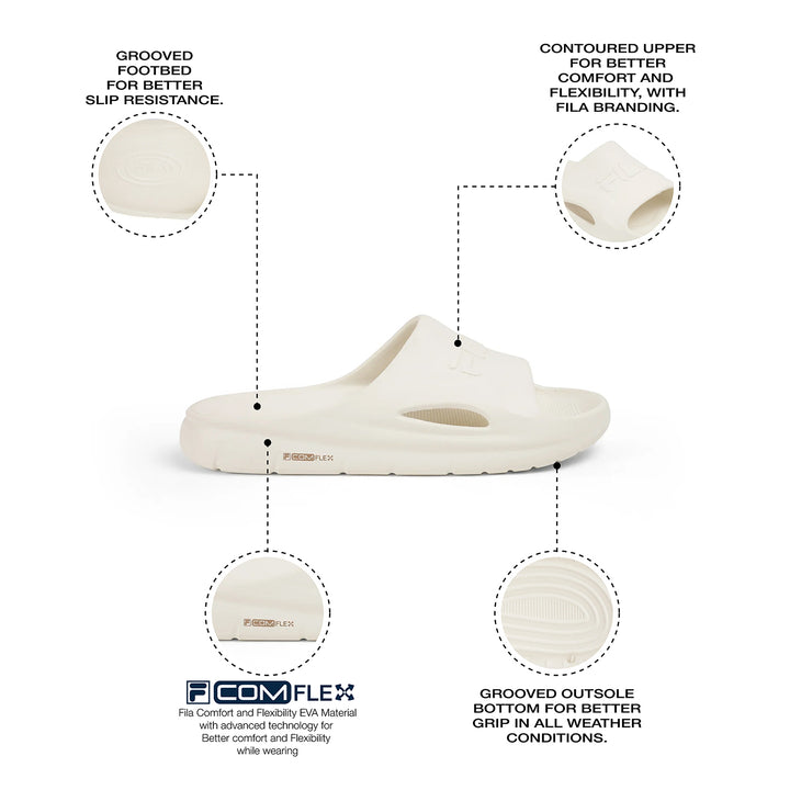 Fila Men Beige Divine Slides