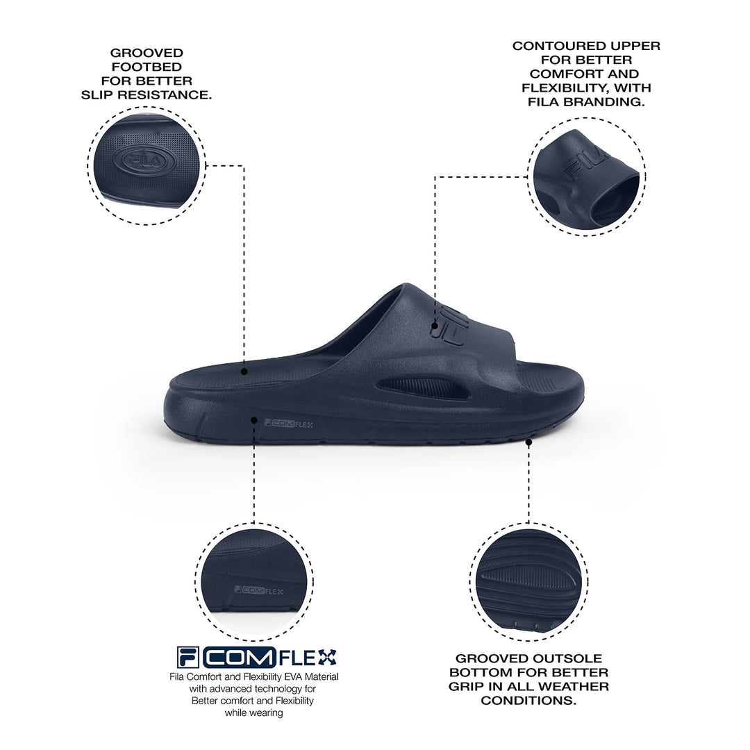 Fila Men Navy Divine Slides