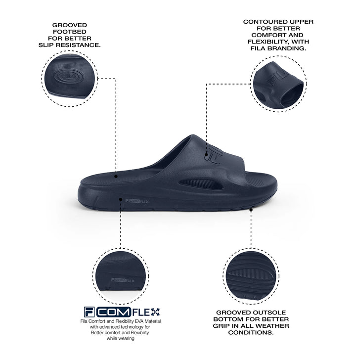 Fila Men Navy Divine Slides