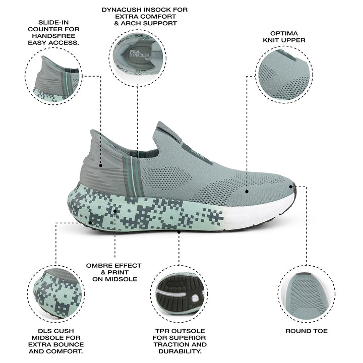 Fila Women Light Green Ease Addor Shoe