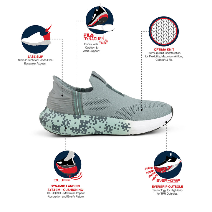 Fila Women Light Green Ease Addor Shoe