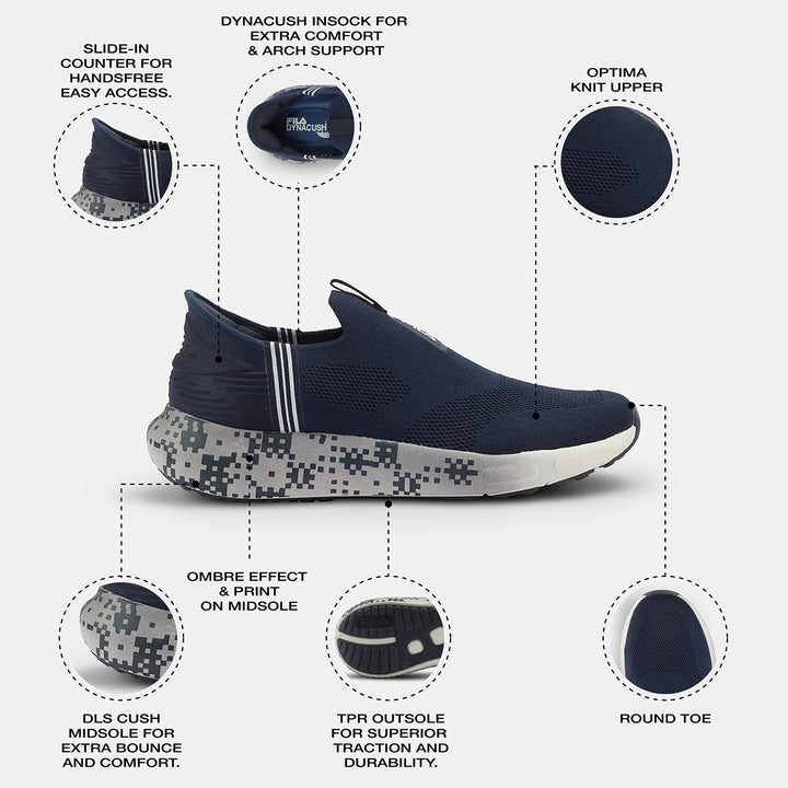 Fila Men Navy Addor Shoes